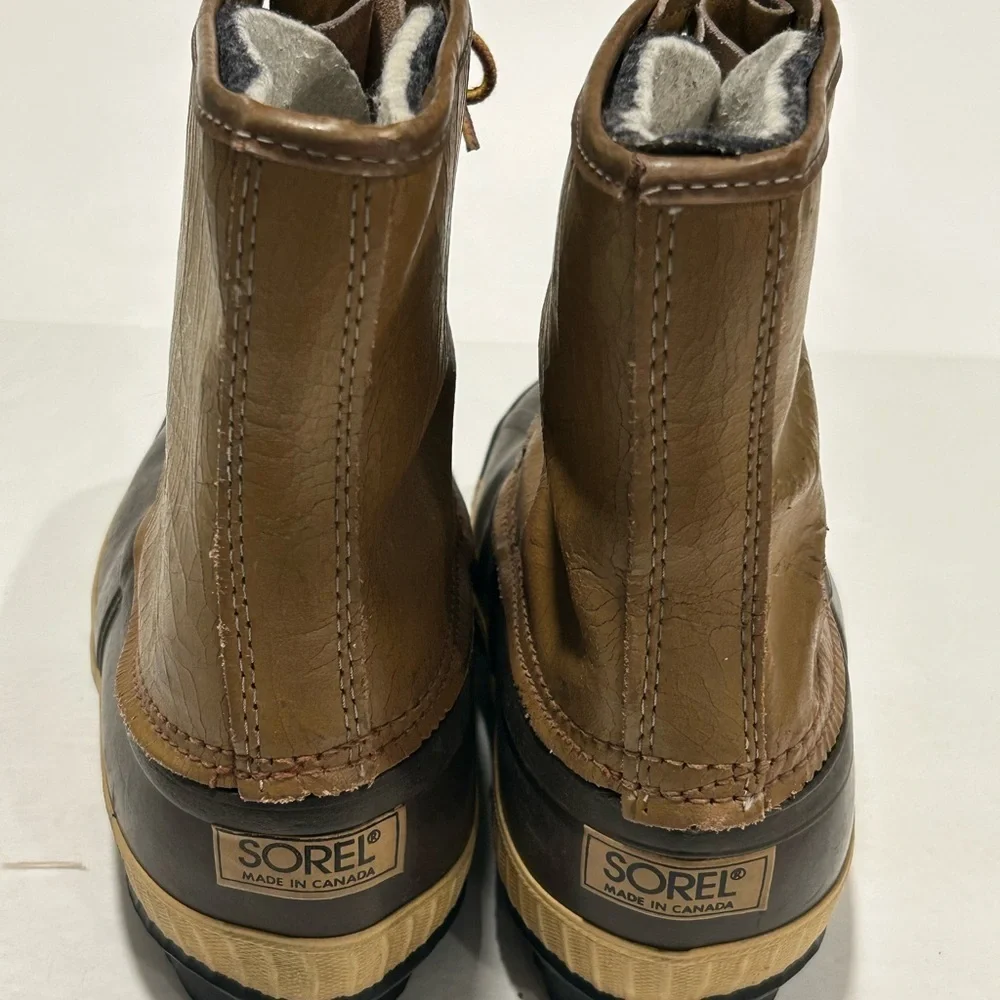 Sorel Kaufman Canada Waterproof Insulated Leather Winter Boots Woman’s Size 9